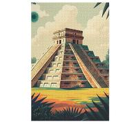 Chichen Itza Puzzles 1000 Piezas para Adolescentes Juguete Creativo de Madera Juego Familiar Nivel de Dificultad Puzles Desafíos 78 × 53 cm