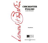 Chichester Psalms: In three movements. boy soloist, mixed choir (SATB) and orchestra, or soprano, mixed choir (SATB), harp, organ and percussion. Réduction pour piano.