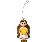 Chichi Gifts - Figura Decorativa de ángel de niño, diseño de árbol de Navidad, Personalizable, con Grabado láser, para Elegir tu Propio Nombre