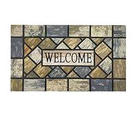 CHICHIC Felpudo de Bienvenida de 45,7 x 76,2 cm, tapete para Puerta Delantera al Aire Libre para Entrada del hogar, tapete de Entrada Exterior, tapete de Entrada, tapete de Goma Antideslizante