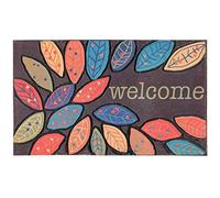 CHICHIC Tapete de Bienvenida con Hojas de 43 x 76 cm, tapete de Bienvenida para Puerta Delantera, para Entrada del hogar, tapete al Aire Libre para Entrada Exterior, tapete de Entrada, tapete de