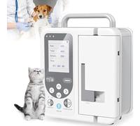 chichigo Bomba de InfusióN VoluméTrica, InfusióN Intravenosa Ajustable y de Alta PrecisióN para Animales, con Alarma y CalibracióN de Umbral de OclusióN Ajustable Kvo