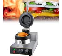 chichigo Panini Press Brioche Burger Calentador comercial, Helado Panini Donut Donut Pan Machine, Calentador eléctrico Helado Brioche Burger Maker