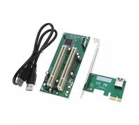 CHICHIYANG Adaptador PCI-E a 2 unidades, PCIE x1 a x16 tarjeta PCI-Expansion Converter Card con cable USB