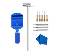 CHICHIYANG Kit de extracción de eslabones de correa de reloj con martillo de doble cabeza y aguja de perforación para desmontaje de pasadores de correa de reloj
