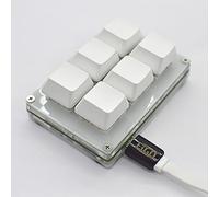 CHICHIYANG Teclado estándar HID de 6 teclas Plug and Play con cable de datos para accesorios Raspberry Pi