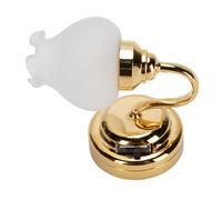 CHICIRIS 1:12 Dollhouse en Miniatura Lámpara de Pared Luce LED con Interruptor para la Pequeña Decoración del Pasillo de la Sala de Estar en el Hogar