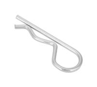 CHICIRIS 10 unids tipo B Clip Clamp/Holder pasadores de fijación galvanizados Clamp/Holder de resorte pelo para maquinaria y uso industrial hierro galvanizado (4*75mm (10 piezas))