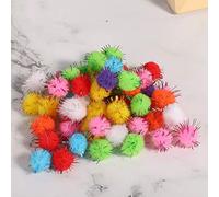 CHICIRIS 1000 Pompones Coloridos para Manualidades, Decoraciones de Bolas de Felpa Suaves y Lindas para Ropa y Carcasas de Teléfono, Material de Seda Brillante de 15 Mm