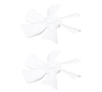 CHICIRIS 2 Aspas de Ventilador de Ventilación para RV, ABS Blanco, Eje D de 6 Pulgadas, Aspas de Ventilador de Escape para RV, Baño, Techo, Campana Extractora para Heng's Ventline Pre 1995