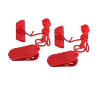 CHICIRIS 2 Unidades de Llave de Seguridad Universal para Cinta de Correr, Interruptor de Seguridad Magnético, Dispositivo de Parada de Emergencia con Imán ABS y Fibra de Poliéster para la