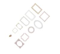 CHICIRIS 20 Piezas de Pegatinas de Decoración de Marco de Espejo Retro para Manualidades DIY álbum de Recortes de Fotos, Calcomanías Impermeables para Mascotas (Tipo 3)