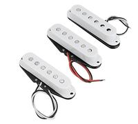 CHICIRIS 3 Pastillas de Bobina Simple para Guitarra Eléctrica, Juego de Pastillas de Reducción de Ruido Encapsuladas en Cera con Calibración de Campo Magnético, para Piezas de Repuesto