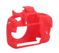 CHICIRIS 60D Antiskid Silicone Camera de Protección de la Cubierta de la Cubierta Sufrir: Protección de SLR de Talla SLR para Amantes del Deporte (Rojo)