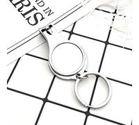 CHICIRIS Abrebotellas Redondo Multifunción 3 en 1 Cortauñas Duradero Llavero para Actividades Al Aire Libre Acero Al Carbono 6 * 3CM 2 Unidades (SILVER)