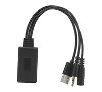 CHICIRIS Adaptador de Audio para Automóvil Bluetooth 5.0 Adaptador de Micrófono Auxiliar ABS 12 V Llamadas de Transmisión de Audio Plug and Play para Elantra Genesis Sonata y Soul Sportage