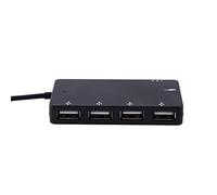 CHICIRIS Adaptador micro USB OTG Hub de datos USB 2.0 de 4 puertos, compatible con y, admite intercambio en caliente