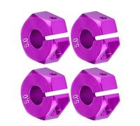 CHICIRIS Adaptador Universal Duradero de Cubo Hexagonal de Rueda de 12 Mm para Coche RC HSP Escala 1/10, Accesorio de Actualización de Aleación de Aluminio para Coche Deportivo, Camión Todoterreno,
