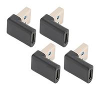 CHICIRIS Adaptador USB Macho a Hembra Tipo C, Material de PVC Práctico Adaptador de ángulo Recto USB Tipo C Amplia Aplicabilidad para Escritorios