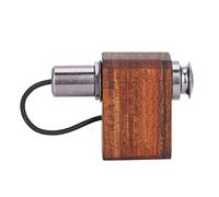 CHICIRIS Adeline Contact Pickup, Micrófono Compacto de Sándalo para Guitarra de Violín Ukelele, con Veta de Madera de ébano, No Requiere Batería