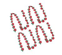 CHICIRIS Adorno de Encaje Bordado de Frutas, Longitud Personalizable para Diademas e Invitaciones de Bricolaje, Rollos de 4 Yardas de 3,5 Cm