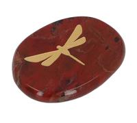 CHICIRIS Adulador de Manos Delgado con Motivo de Libélula, Piedra de Equilibrio Relajante para Aliviar los Sentidos en el Trabajo (Tipo 1)