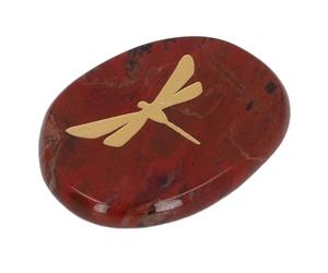 CHICIRIS Adulador de Manos Delgado con Motivo de Libélula, Piedra de Equilibrio Relajante para Aliviar los Sentidos en el Trabajo (Tipo 1)