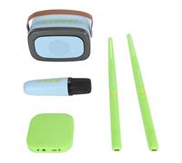 CHICIRIS Air Drums Batería Electrónica Portátil con Sensores de Movimiento 3D Kit de Batería Virtual de Cuero ABS con Altavoz de Micrófono para Niños, Adultos, Oficina en Casa, Práctica Al Aire