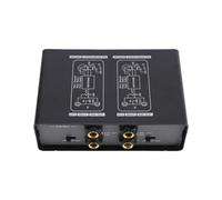 CHICIRIS Aislador de Sonido de Bucle de Tierra, Eliminador de Ruido de Doble Canal de Metal con Ajuste de Ganancia de 3 Velocidades para Experiencia de Audio en el Hogar y el Automóvil