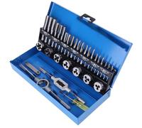 CHICIRIS Ajustable 32 unids M3-M12 paso grueso aleación grúa de acero y cubos con clave alambre herramientas manuales para roscas seguras