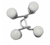CHICIRIS Ajustador de Cintura de Pantalón de Aleación Ajustable para un Ajuste Cómodo y Uso Versátil, Adecuado para Pantalones, Chaquetas y Mochilas (Perla blanca)