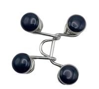 CHICIRIS Ajustador de Cintura de Pantalón de Aleación Ajustable para un Ajuste Cómodo y Uso Versátil, Adecuado para Pantalones, Chaquetas y Mochilas (Perla Negra)