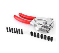 CHICIRIS Alicates Perforadores, Alicates de Acero Fundido a Presión para Cuero y Plástico, Medidor de Profundidad Ajustable, Ideal para Proyectos de Construcción y Decoración