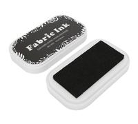 CHICIRIS Almohadilla de Tinta de Color, Impresión Transparente, Herramienta de Bricolaje Lavable para Estampillas de Goma para Papel, Tela y Madera sin Recubrimiento (BD-282 negro puro)