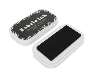 CHICIRIS Almohadilla de Tinta de Color, Impresión Transparente, Herramienta de Bricolaje Lavable para Estampillas de Goma para Papel, Tela y Madera sin Recubrimiento (BD-282 negro puro)