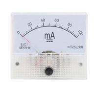 CHICIRIS Amperímetro 85C1 DC 0-100 MA, Medidor de Panel de Corriente de Material ABS con Escalas Impresas en Seda Transparente, para Banco de Pruebas de Gabinete de Distribución de