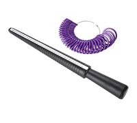 CHICIRIS Anillo Medidor de Tallas con Tallas UK y HK | Material plástico duradero, mide fácilmente el tamaño del dedo, adecuado para anillos de boda, diseño antideslizante