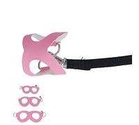 CHICIRIS Arnés para Hámster, Conjunto de Chaleco, Correa de Campana de Cuero Suave para Caminar con Ratas, 3 Tamaños para Suministros para Mascotas Hámster (Pink)