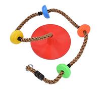 CHICIRIS Asiento de Columpio de Disco, Cuerda de Escalada de Plástico Segura de Alta Resistencia para Niños, con Diseño único de Base de Disco para Uso en Interiores y Exteriores