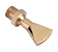 CHICIRIS Aspersor con boquilla de fuente de latón con forma de abanico con luces de colores para estanque de jardín G1/2 G3/4