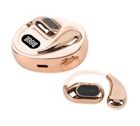 CHICIRIS Auriculares de Traducción, Auriculares Inalámbricos para el Gancho de Orejas con AI Rápida Traducción Precisa para la Vida Laboral de Estudio (Beige)