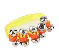 CHICIRIS Banda Muñeca Campana Plástico Transparente Mano Tobillo Jingle Bell Sonido Nítido Tacto Suave Juguete de Música Temprana para Niños Hogar Escuela Aprendizaje de Ritmo y Juego en Grupo
