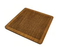 CHICIRIS Bandeja de Madera para Rompecabezas Fractal, Tablero de Rompecabezas de Madera Contrachapada de Tilo, 12 X 12 X 0,6 Cm, Diseño Geométrico Intrincado para el Desarrollo Cognitivo, Alivio del