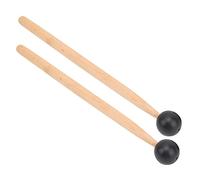 CHICIRIS Baquetas Ethereal, 2 Unidades, Cabeza Redonda de Goma, de Madera, Superficie Brillante sin Rebabas, para Principiantes que Aprenden percusión.