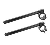 CHICIRIS Barra de Manija Separada CNC para Motocicleta de 41 Mm Calidad para una Fácil Instalación para Motociclistas Metal/Negro 2 Pares