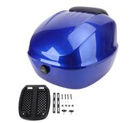 CHICIRIS Baúl para Motocicleta, Caja de Almacenamiento para Maletero, Caja Trasera con Cerradura de ABS de 33 L con Forro de PU Lavable Extraíble para Motocicletas, Scooters, Bicicletas (Blue)