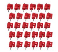 CHICIRIS Bebedero Automático Duradero Rojo para Aves de Corral, Bebedero para Pollos, Suministro de Agua de Plástico, 30 Uds. (uñas Finas)