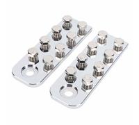 CHICIRIS Bloque de Terminales de Batería, Estilo de 8 Puntos con Terminales Planos y Estructuras de de Ingeniería Fina para Sistemas de Baterías Solares de Automóviles y