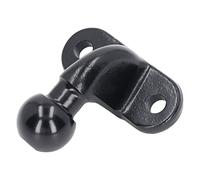 CHICIRIS Bola de Enganche de Remolque de Acero Forjado de 50 Mm Negra con Orificio de 17 Mm Conexión de Enganche Resistente Fácil Instalación para Vehículos Recreativos, Caravanas y Vehículos de