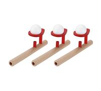 CHICIRIS Bolas de Soplete Flotantes Pulidas a Mano Lecciones de Madera, 3 Pcs Bolas de Tubería de Vejiga para la Iluminación de Niños, Regalos, Educación de la Iluminación